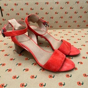 Madewell Women’s Red Orange Heels 10